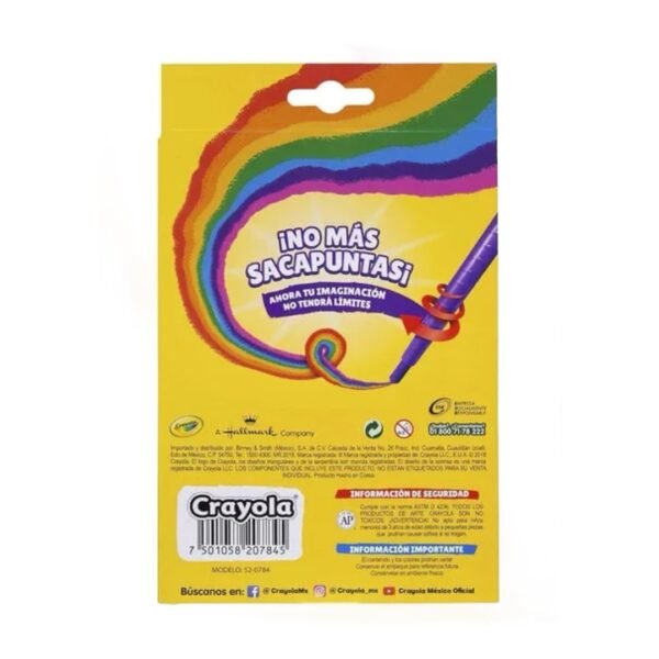 Crayones Twistables Largos de Crayola: Estuche con 12 piezas - Image 2