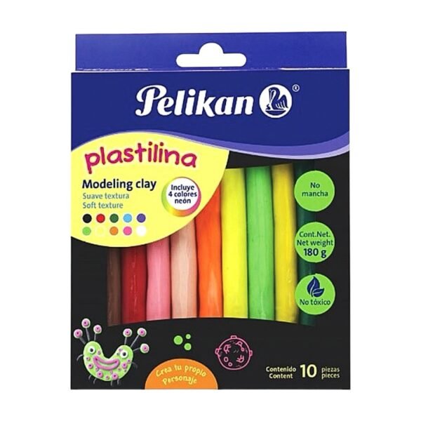 Barras de Plastilina Pelikan Colores Neón