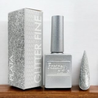 Gel Plata Glitter