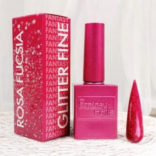 Gel Rosa Fucsia Glitter