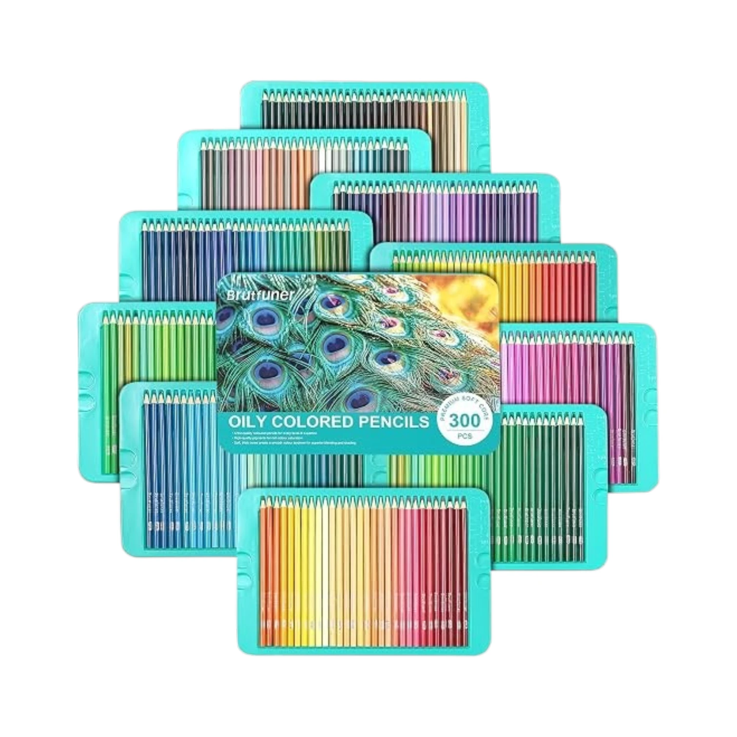 300 Lápices De Colores Profesionales - Numerados - Con Caja De Metal - Lápices De Colores Para Niños Y Adultos - Colorear - Dibujo - Esbozos - Núcleo Blando 1 300 Lápices De Colores