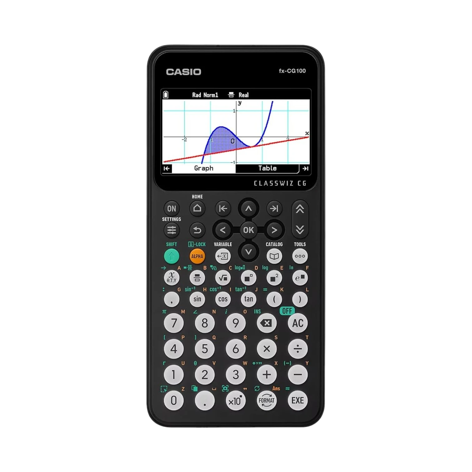 Casio fx-CG100 ClassWiz - Calculadora Gráfica En Color - Gráfico 3D - Python - Visualización Grande De Alta Resolución - Funciones Básicas Y Avanzadas - Ideal Para Exámenes - STEM - Programación 1 Casio fx-CG100