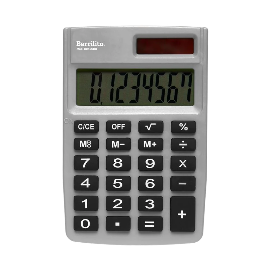 BARRILITO Calculadora De Bolsillo De 8 Dígitos 8045CBB 1 BARRILITO Calculadora